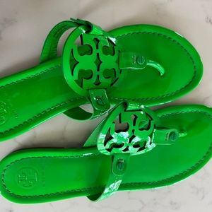 Tory Burch Miller Sandal Size 8 Kelly Green